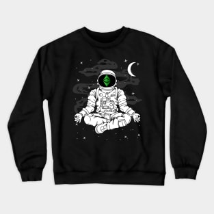 Astronaut Yoga Ethereum Classic ETH Coin To The Moon Crypto Token Cryptocurrency Blockchain Wallet Birthday Gift For Men Women Kids Crewneck Sweatshirt